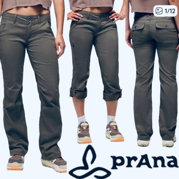 Prana Pants - Prana Halle convertible Grey gray Casual hiking pants Pants size 6